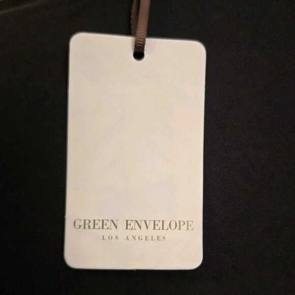 Green Envelope Womens Top Small Modal Blend Dolman 3/4 Sleeve USA Made New Tags - Picture 3 of 8